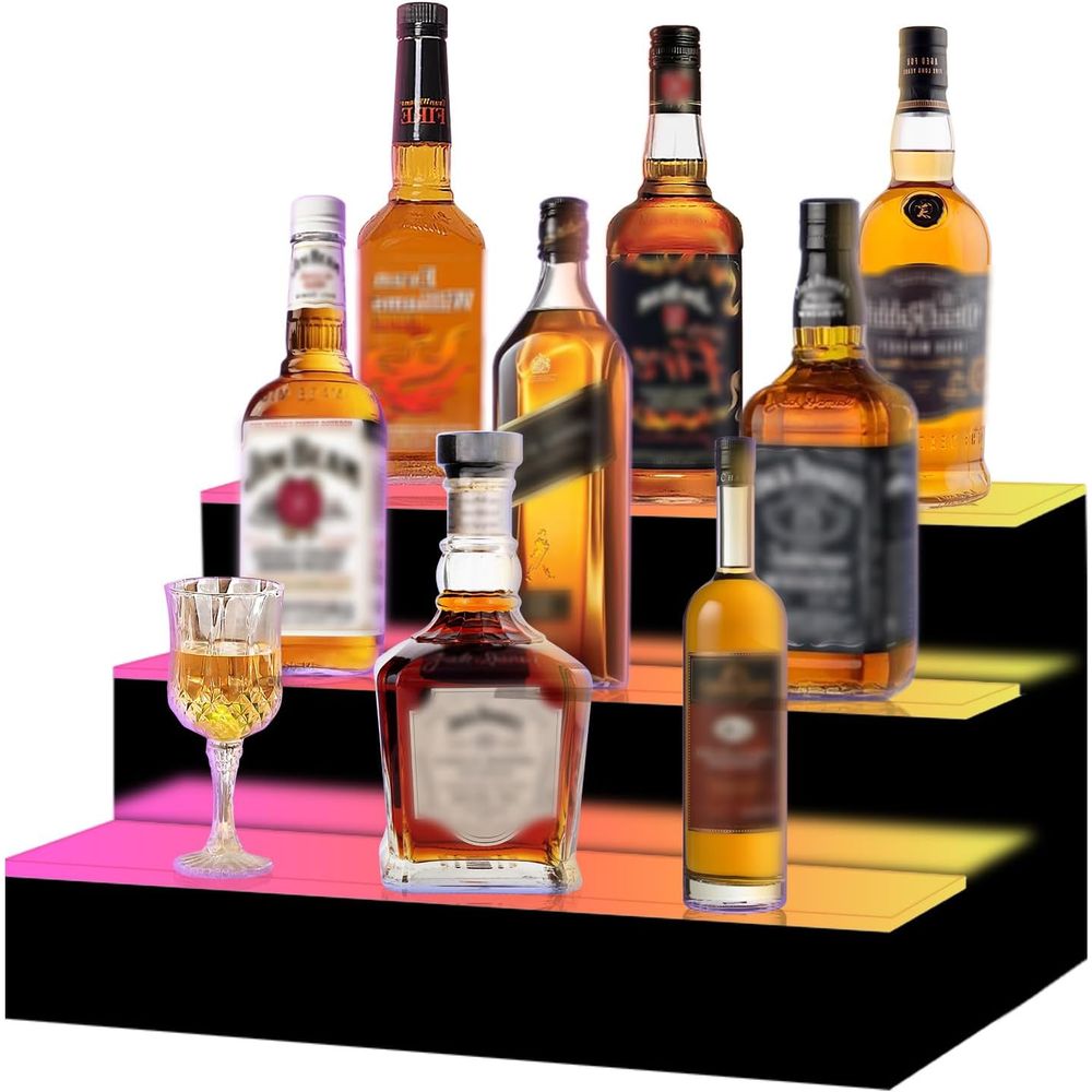 16 Inch 3 Step LED Lighted Liq – Home Bar Shelves recenzja i cena