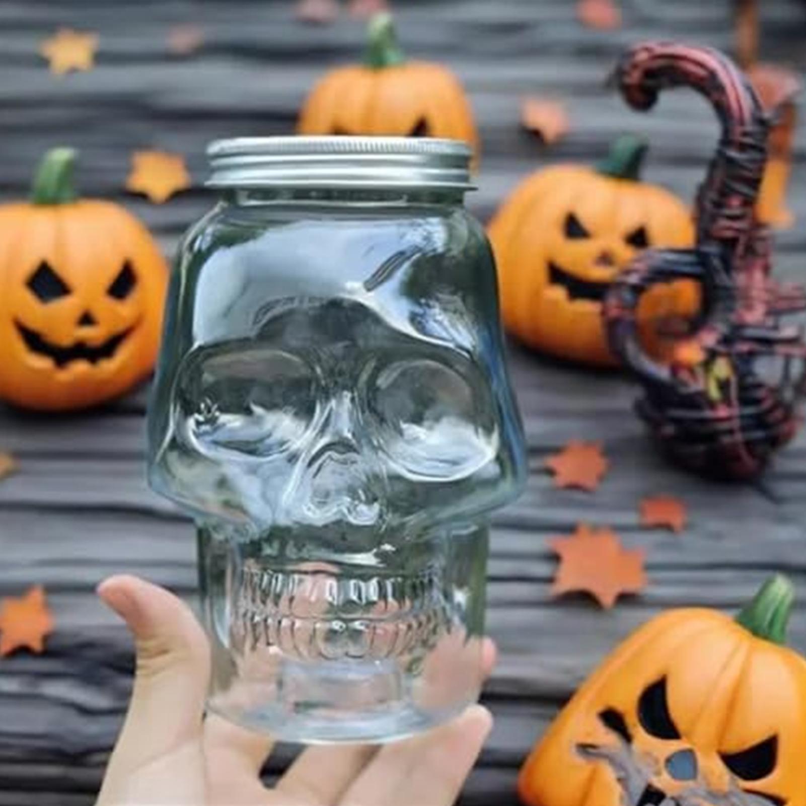 Skull Jars With Lid 500ml/800m – Home Bar Setup recenzja i cena