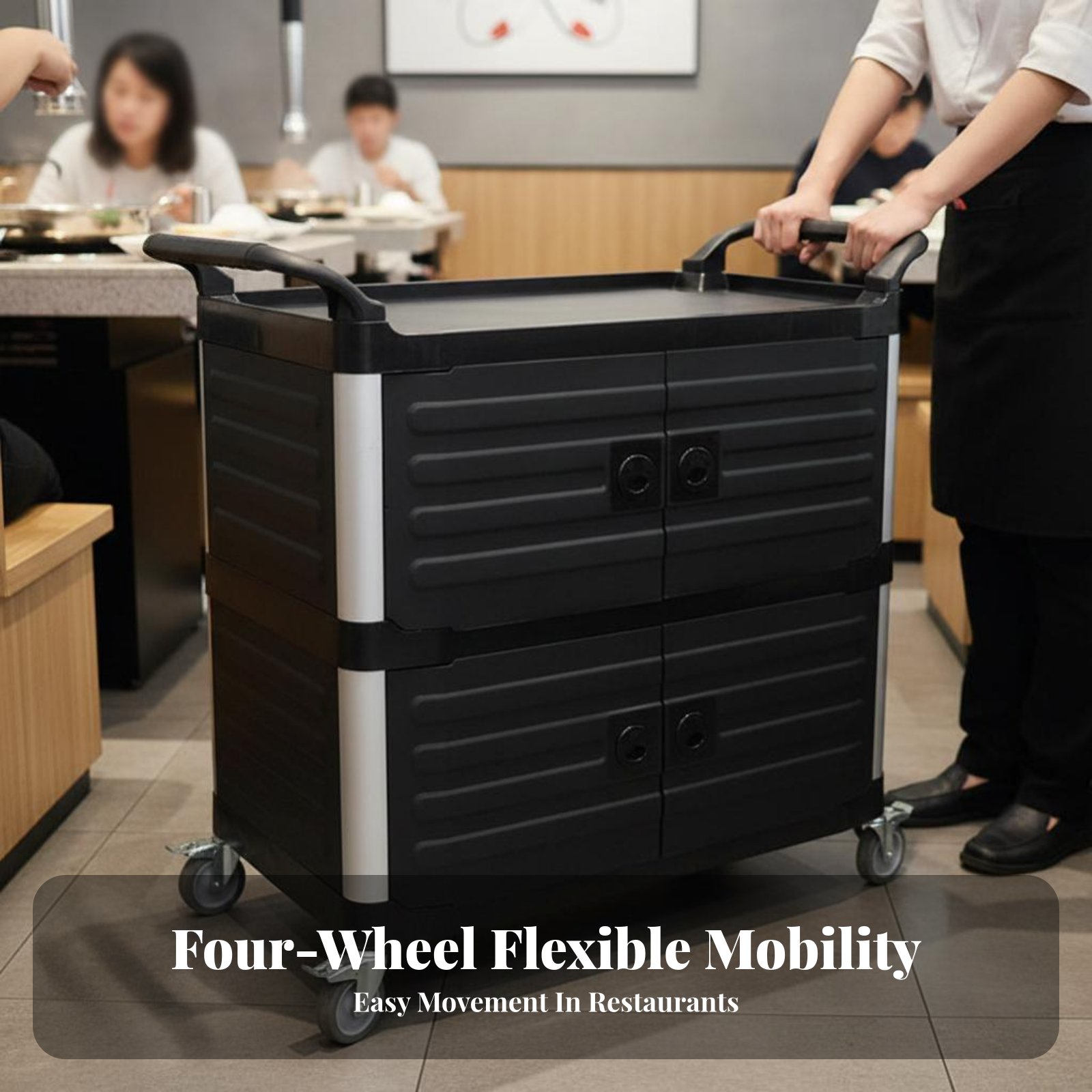 3-Tier utility Cart with caste – Home Bar Shelf recenzja i cena