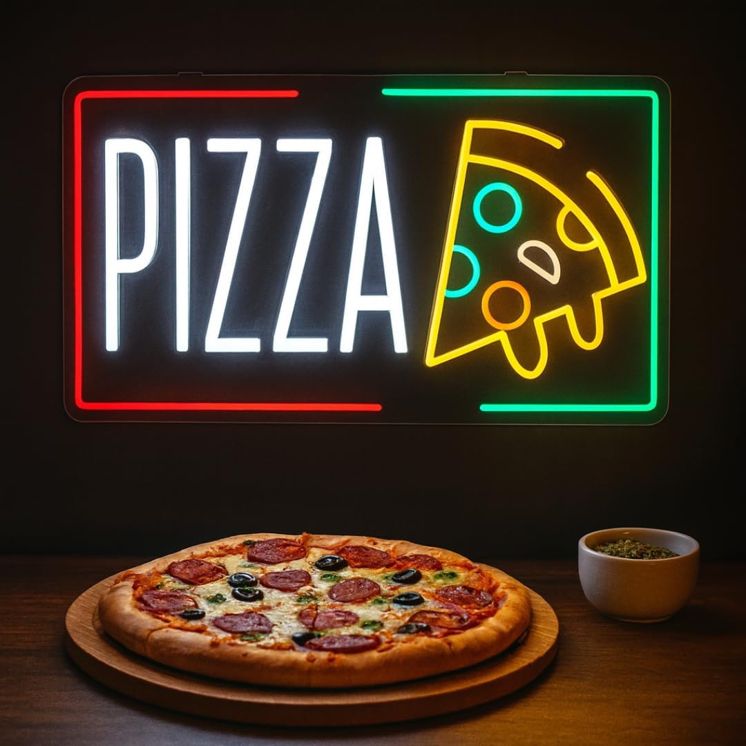 Pizza Neon Sign Business USB L – Home Bar Signs recenzja i cena