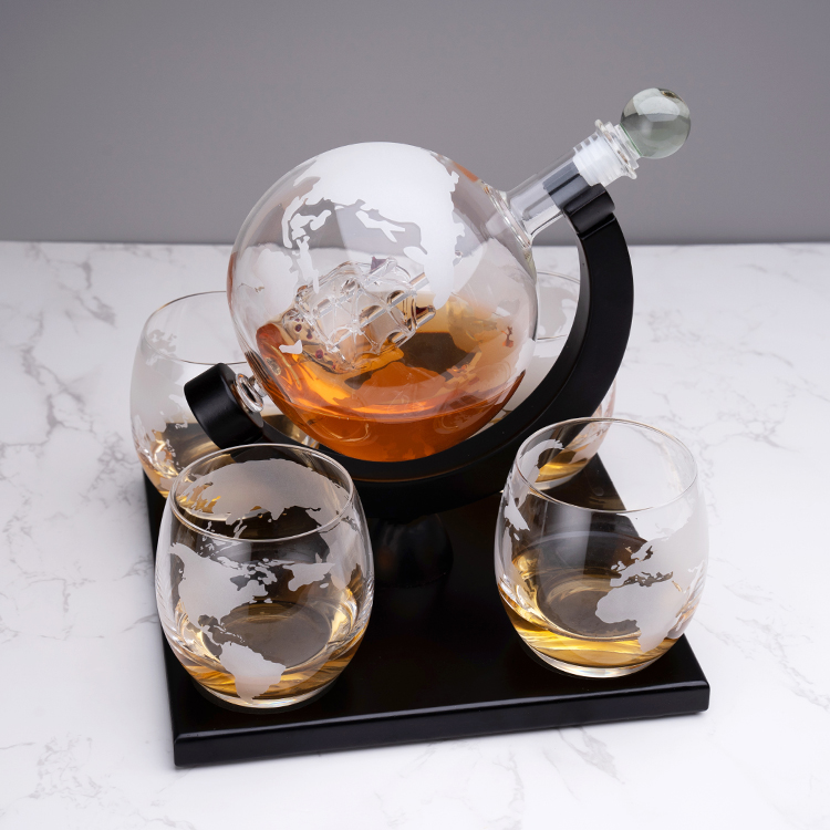 Factory Sale Custom 850ML High – Decanter Globe Set recenzja i cena
