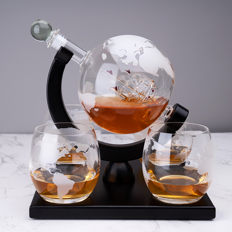 Factory Sale Custom 850ML High – Decanter Globe Set recenzja i cena