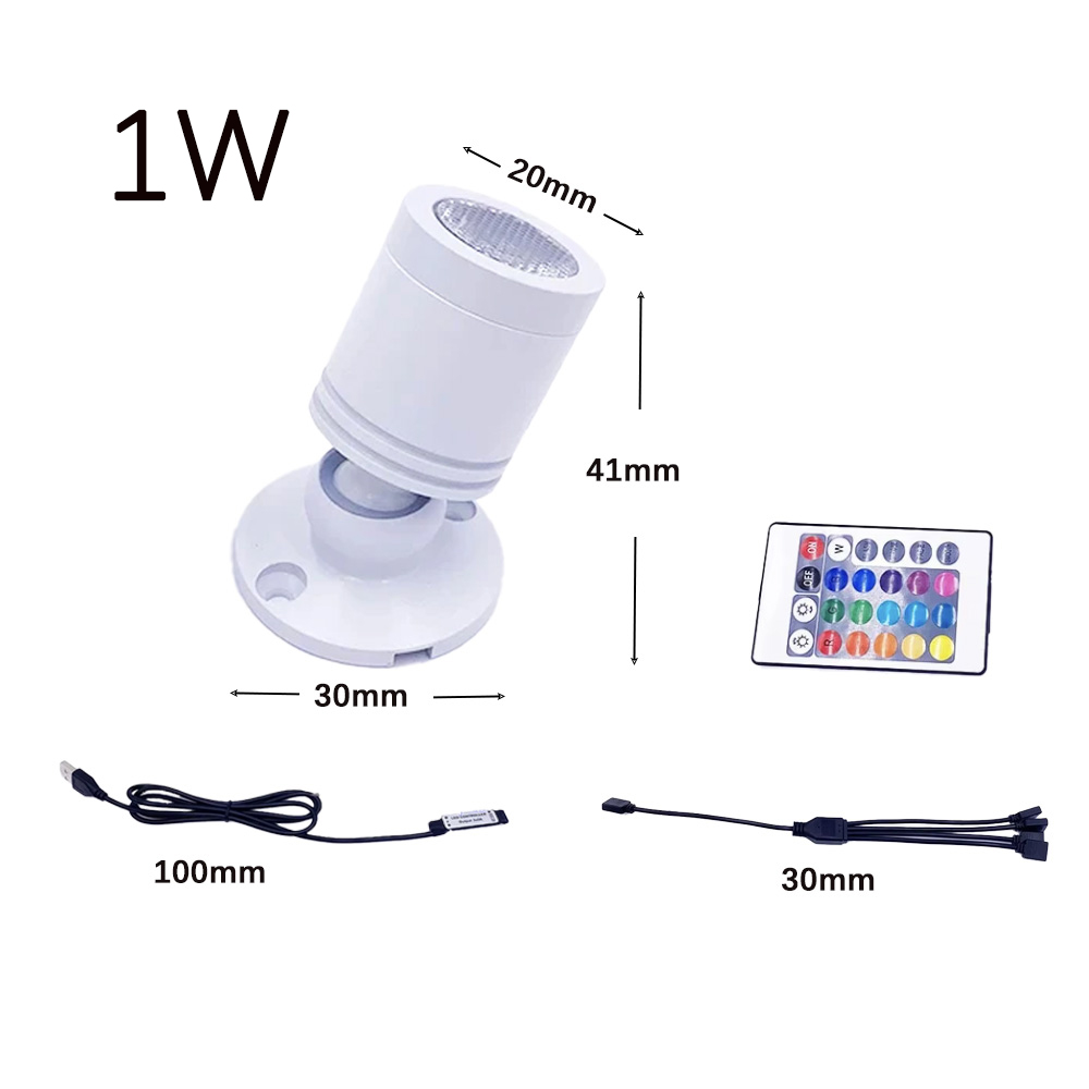 USB 5V RGB Mini LED Spotlight  – Home Bar And Counter recenzja i cena