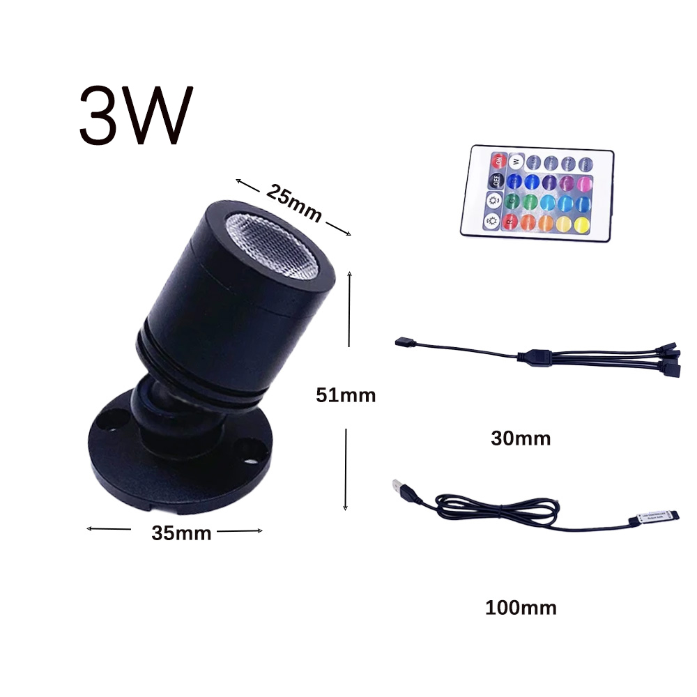 USB 5V RGB Mini LED Spotlight  – Home Bar And Counter recenzja i cena