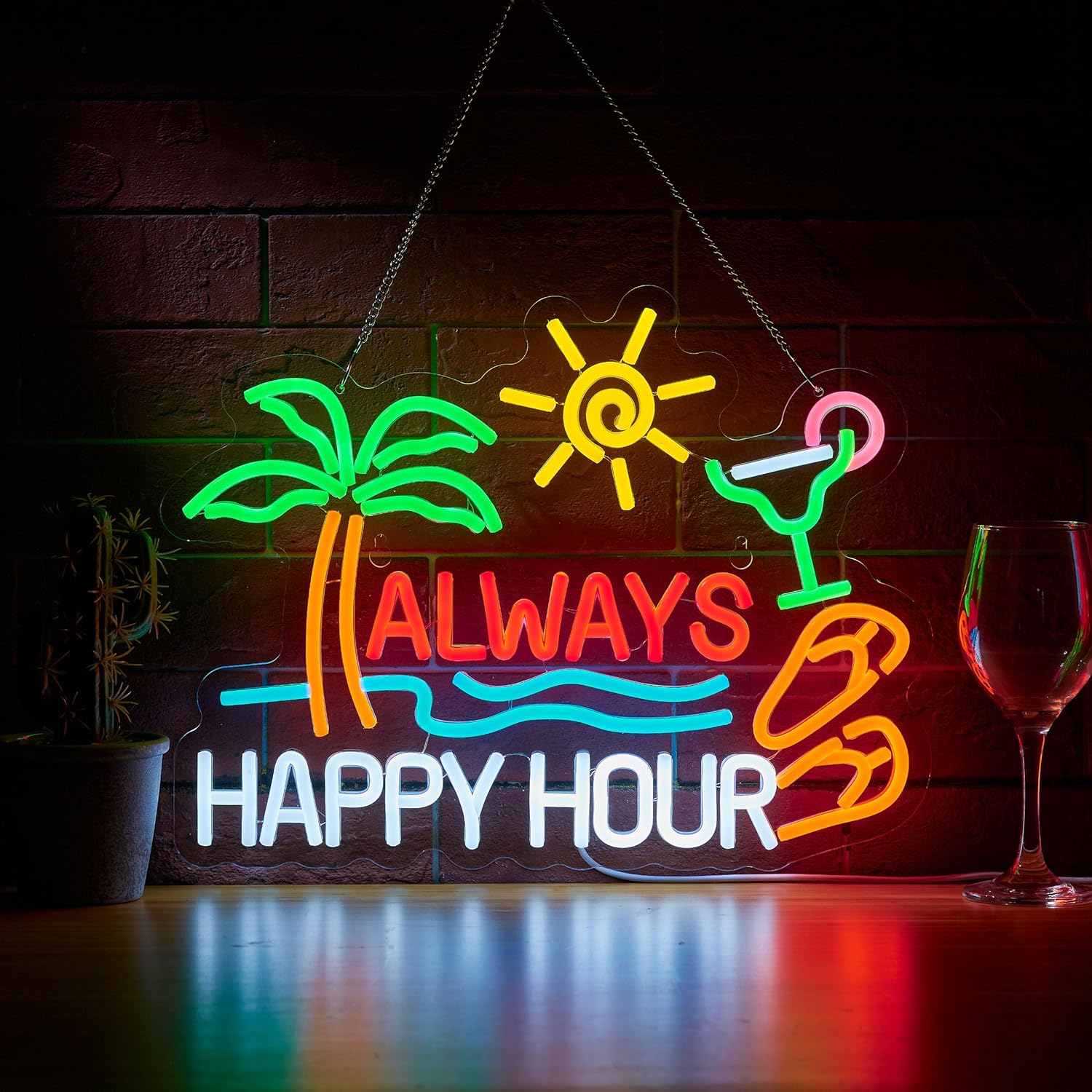 Always Happy Hour Beer Bar Neo – Home Bar Signs recenzja i cena