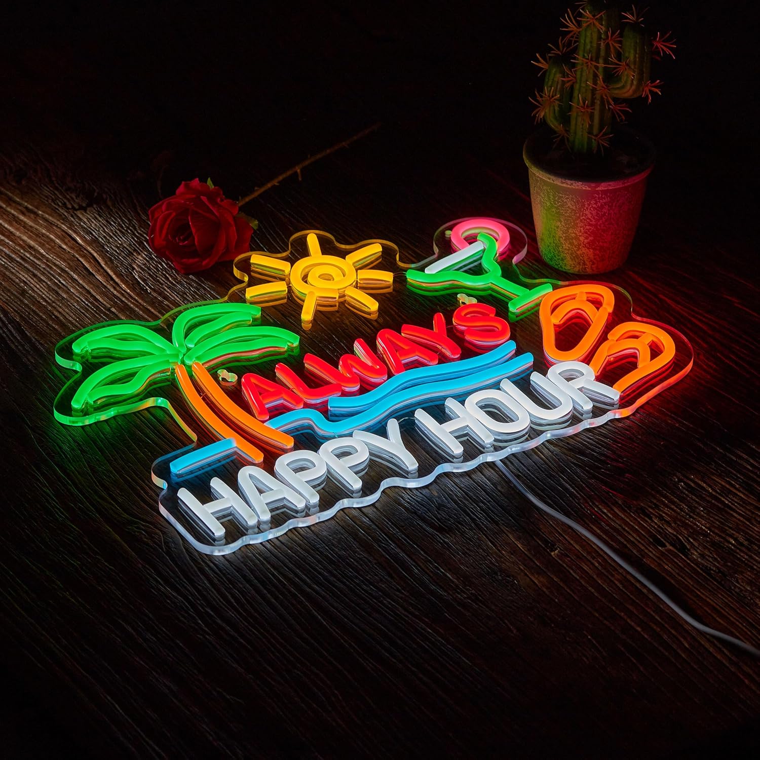 Always Happy Hour Beer Bar Neo – Home Bar Signs recenzja i cena