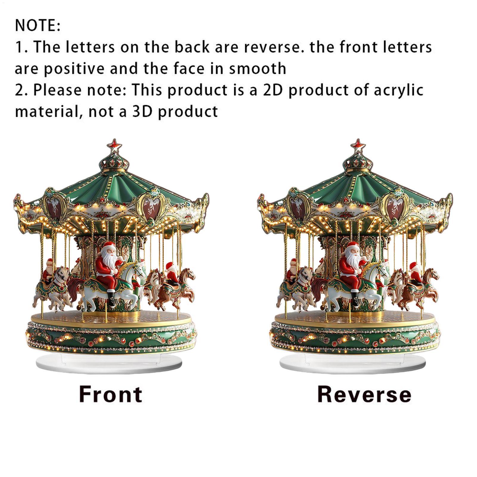 Christmas Carousel Acrylic 2D  – Home Bar Shelves recenzja i cena
