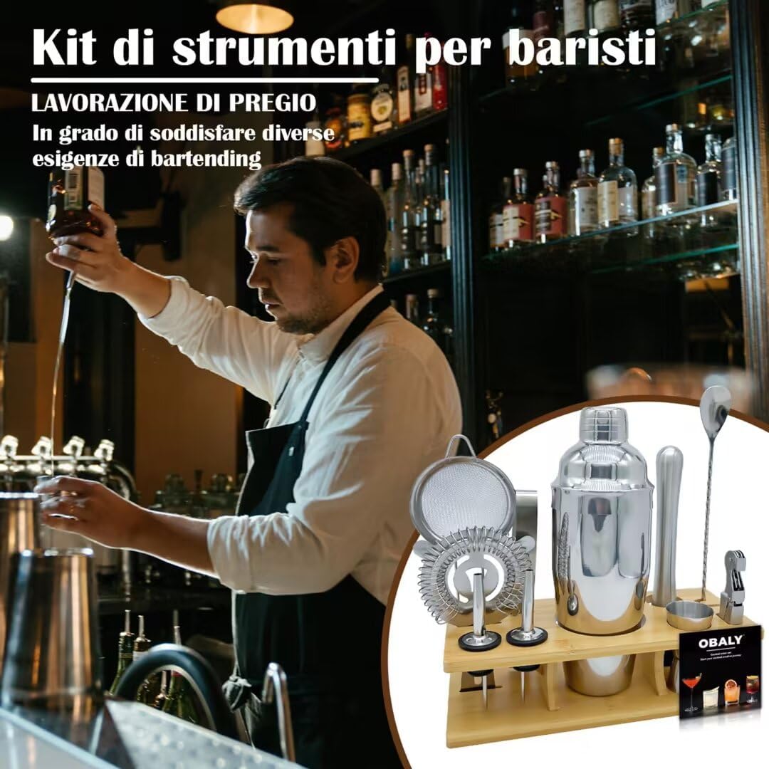 11-Piece Bartender Kit With Co – Boston Shaker Set recenzja i cena