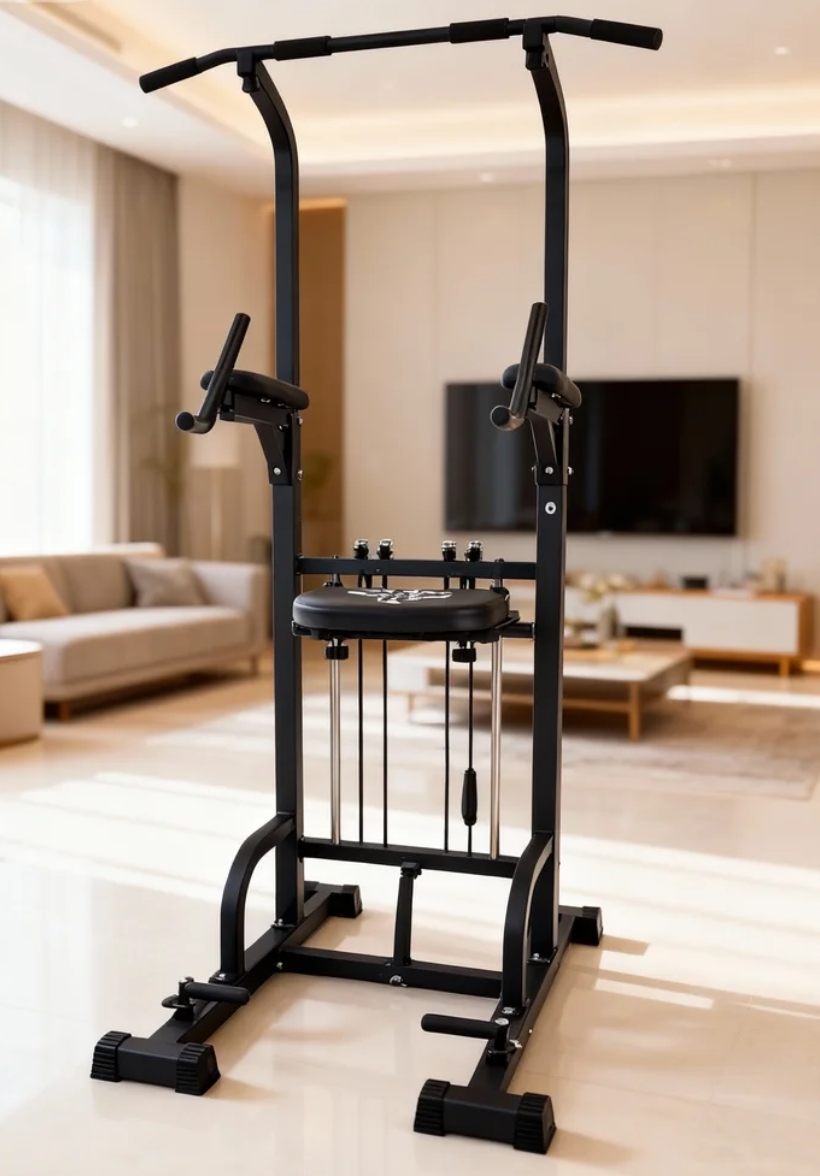 Power Tower Pull-Up Dip Statio – Home Bar Setup recenzja i cena