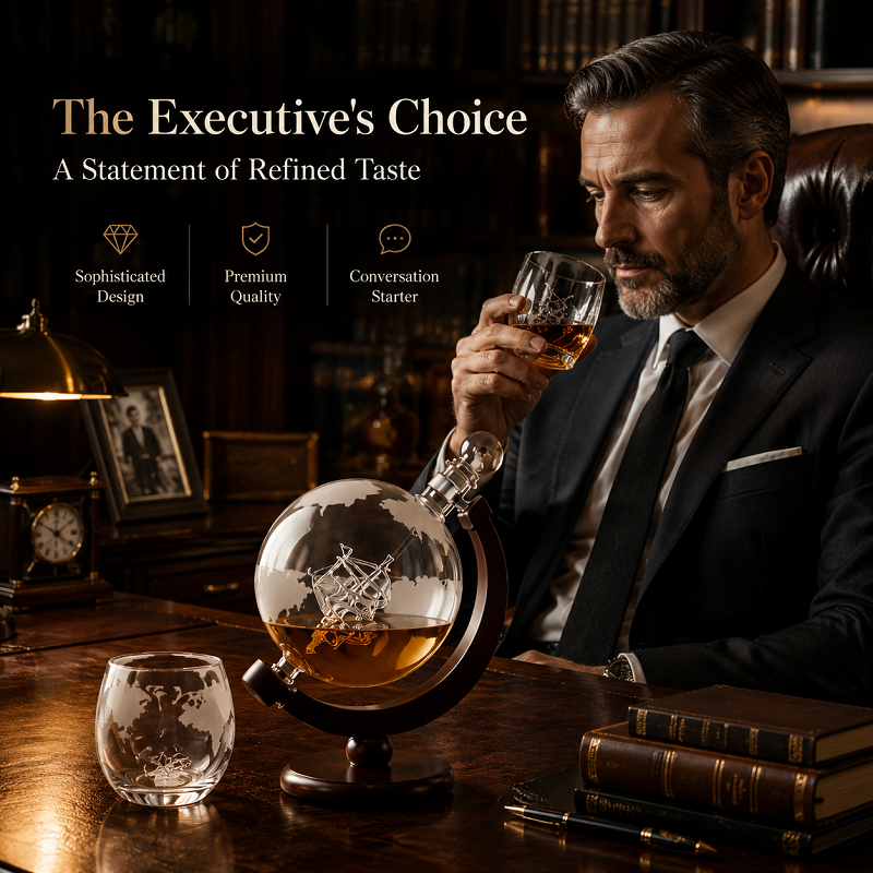 Globe Whiskey Decanter Set wit – Decanter Globe Set recenzja i cena