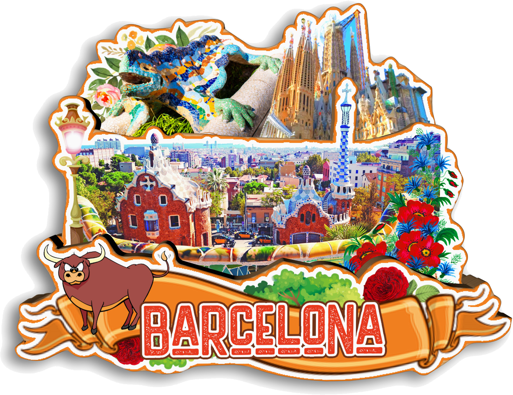 Barcelona SPAIN Fridge Magnet  – Home Barcelona recenzja i cena