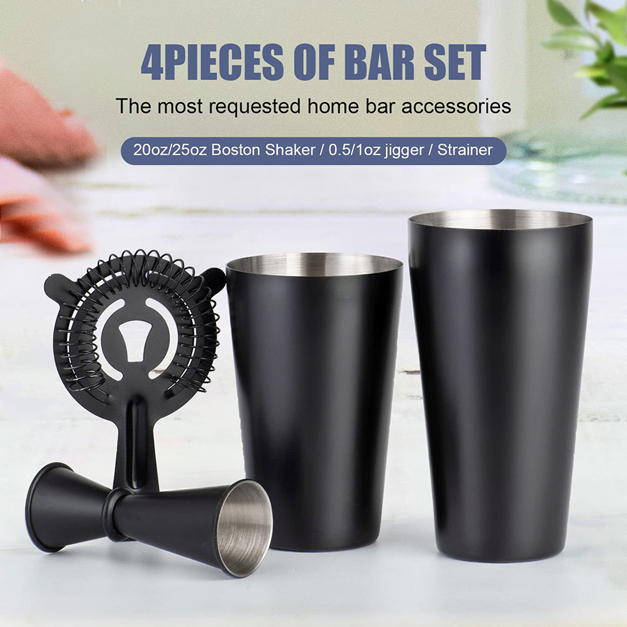Boston Cocktail Shaker Set 4-P – Boston Shaker Set recenzja i cena