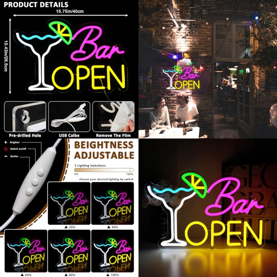 Sign for Business, Neon Open S – Home Bar Signs recenzja i cena
