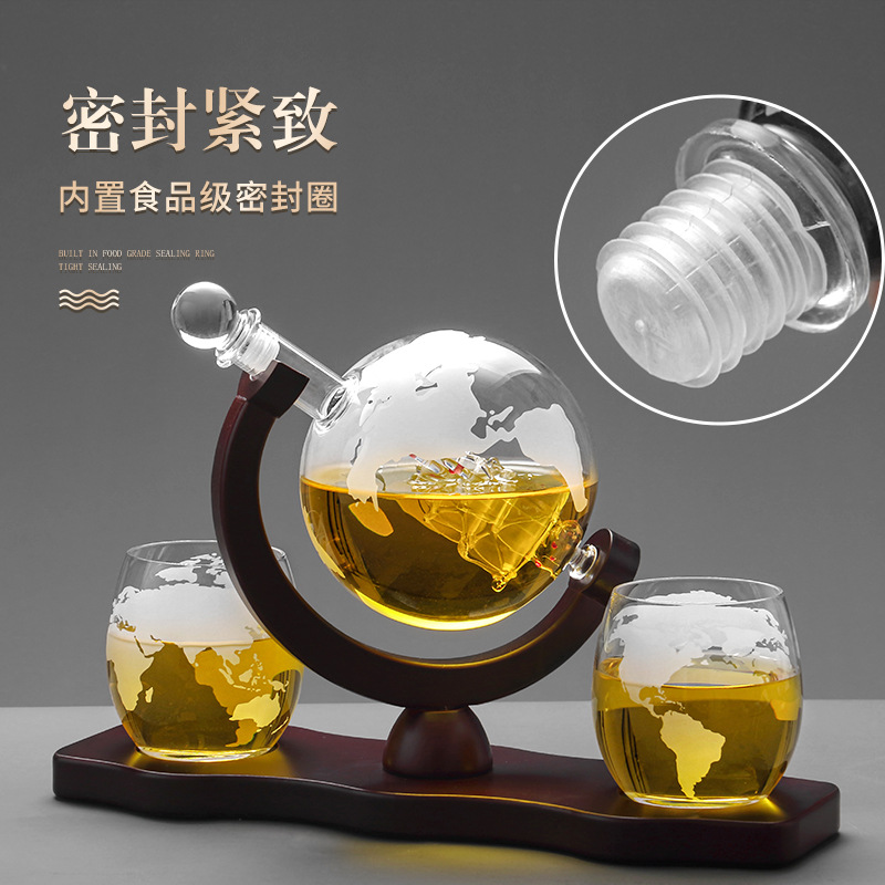 2025 Newest 3PC Glass Globe De – Decanter Globe Set recenzja i cena
