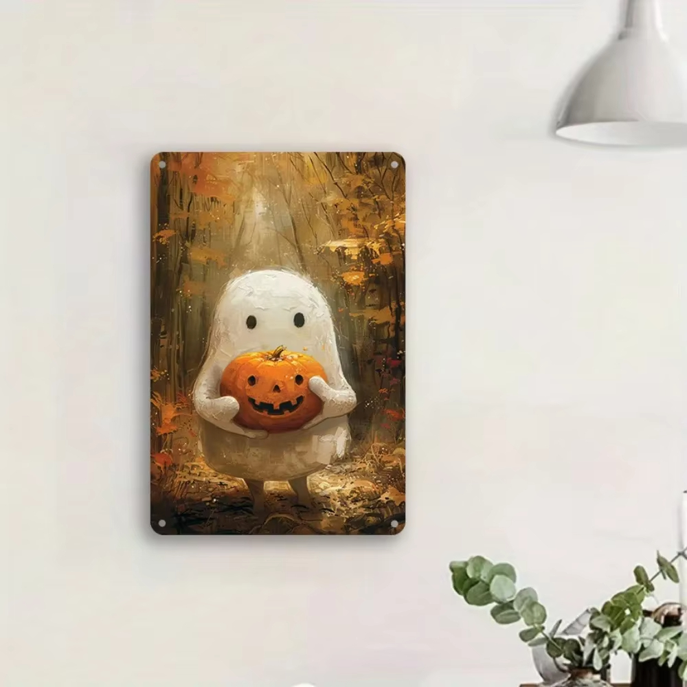 Vintage Halloween Metal Tin Si – Home Bar Signs recenzja i cena
