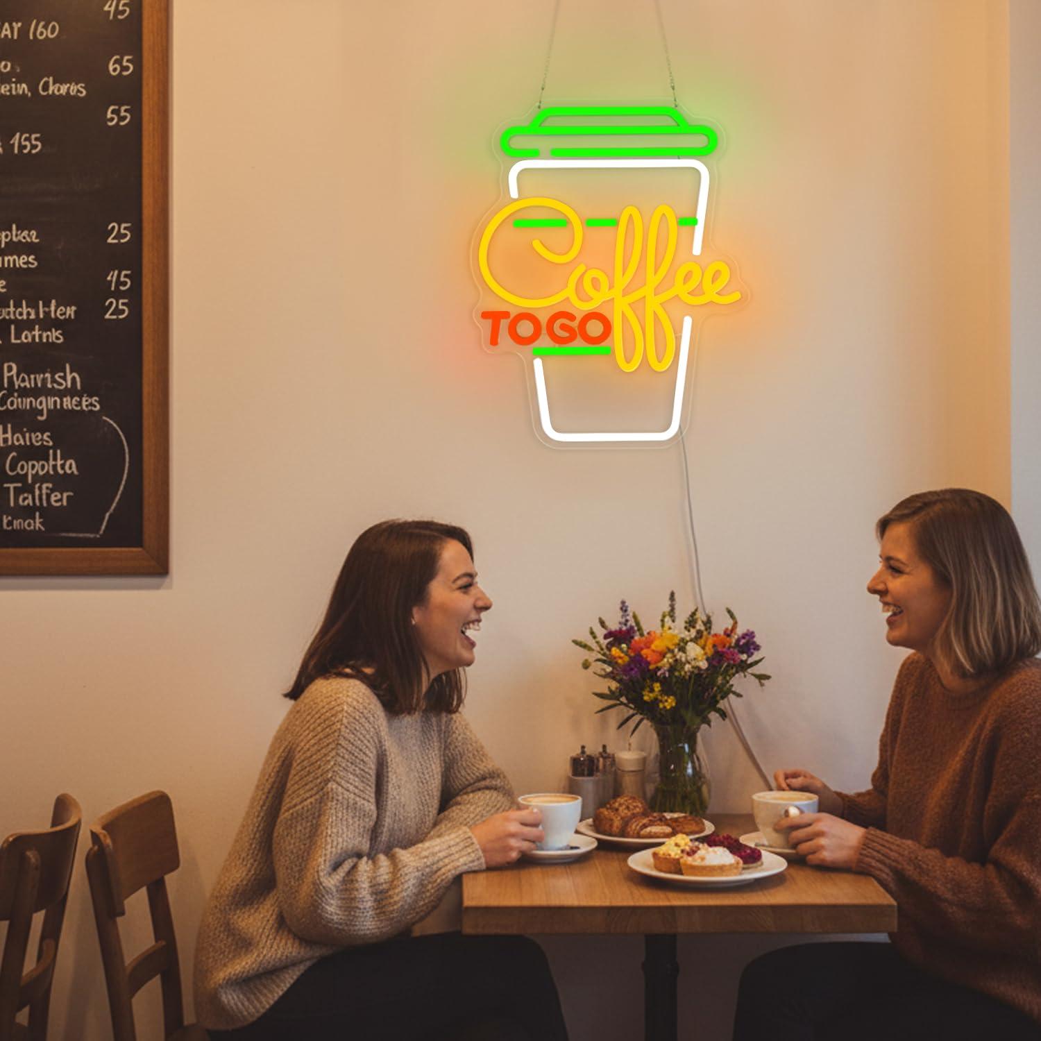 Coffee Neon Sign USB Dimmable  – Home Bar Signs recenzja i cena