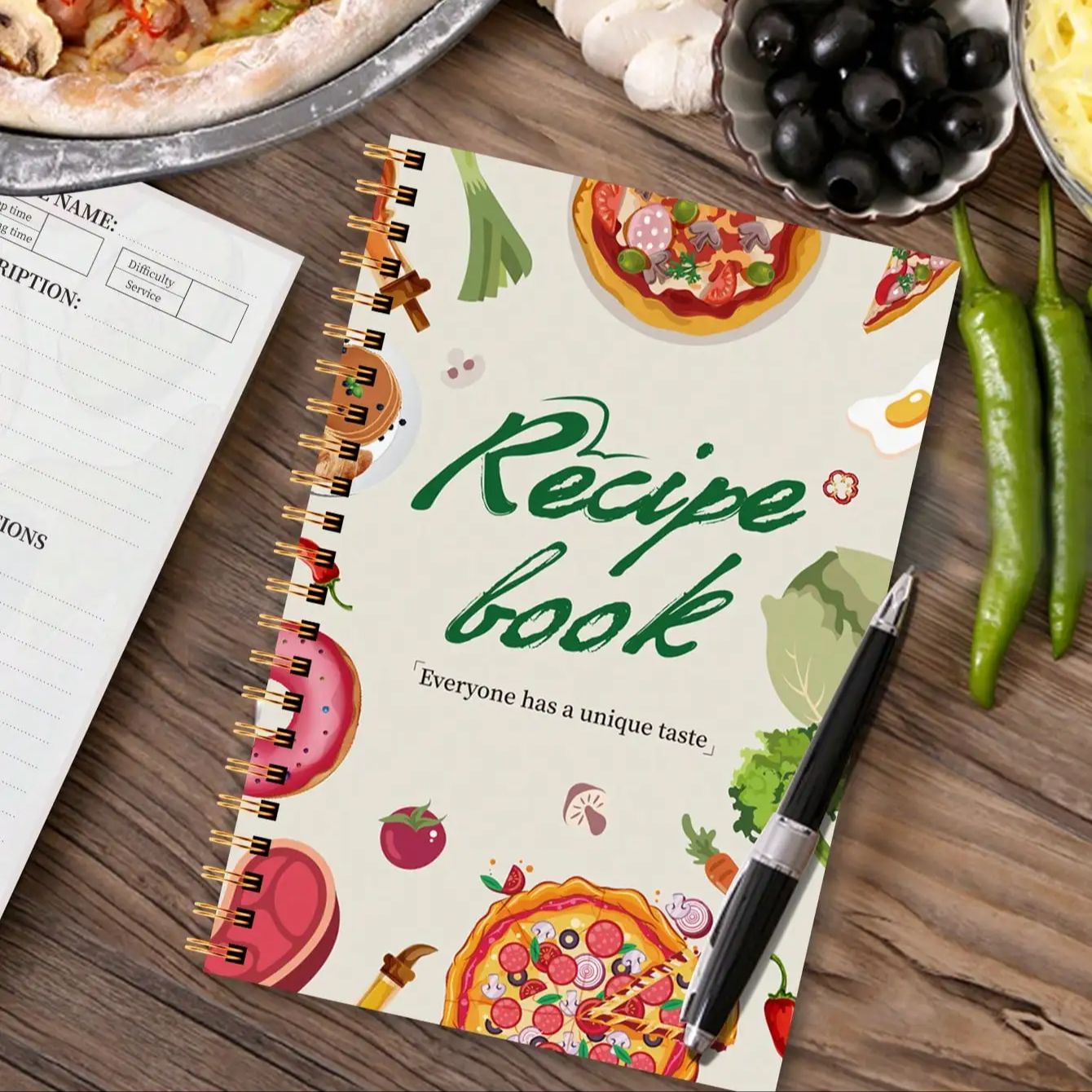 A5 Recipe Book with Full-Color – Cocktail Recipe Book recenzja i cena