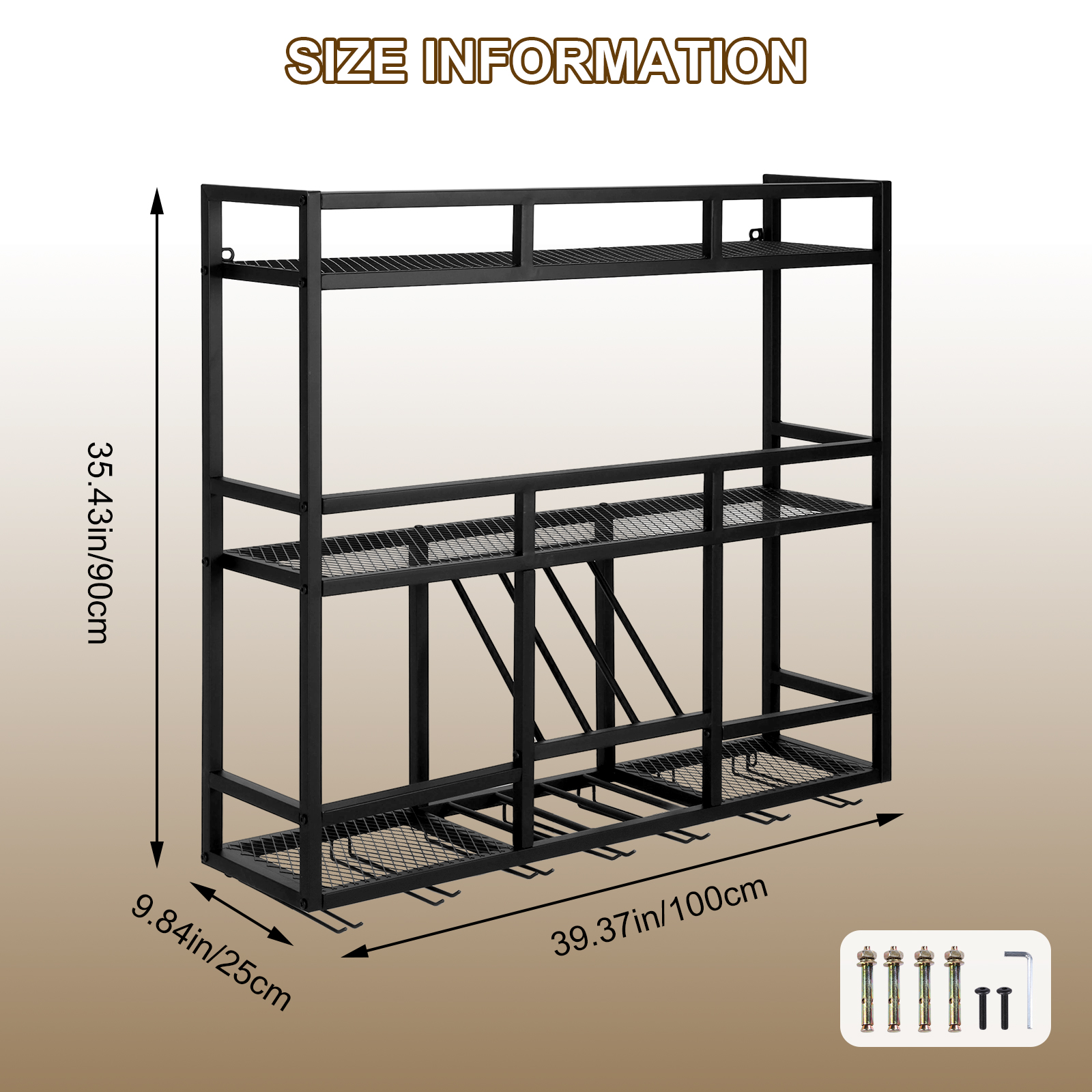 3 Tiers Bar Liquor Bottle Disp – Home Bar Shelf recenzja i cena