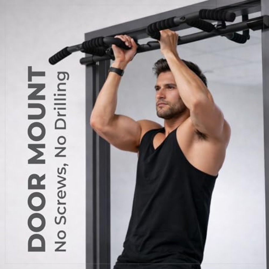 Doorway Pull Up Bar Set with S – Home Bar Setup recenzja i cena