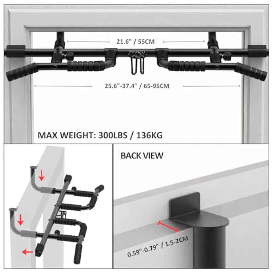 Doorway Pull Up Bar Set with S – Home Bar Setup recenzja i cena