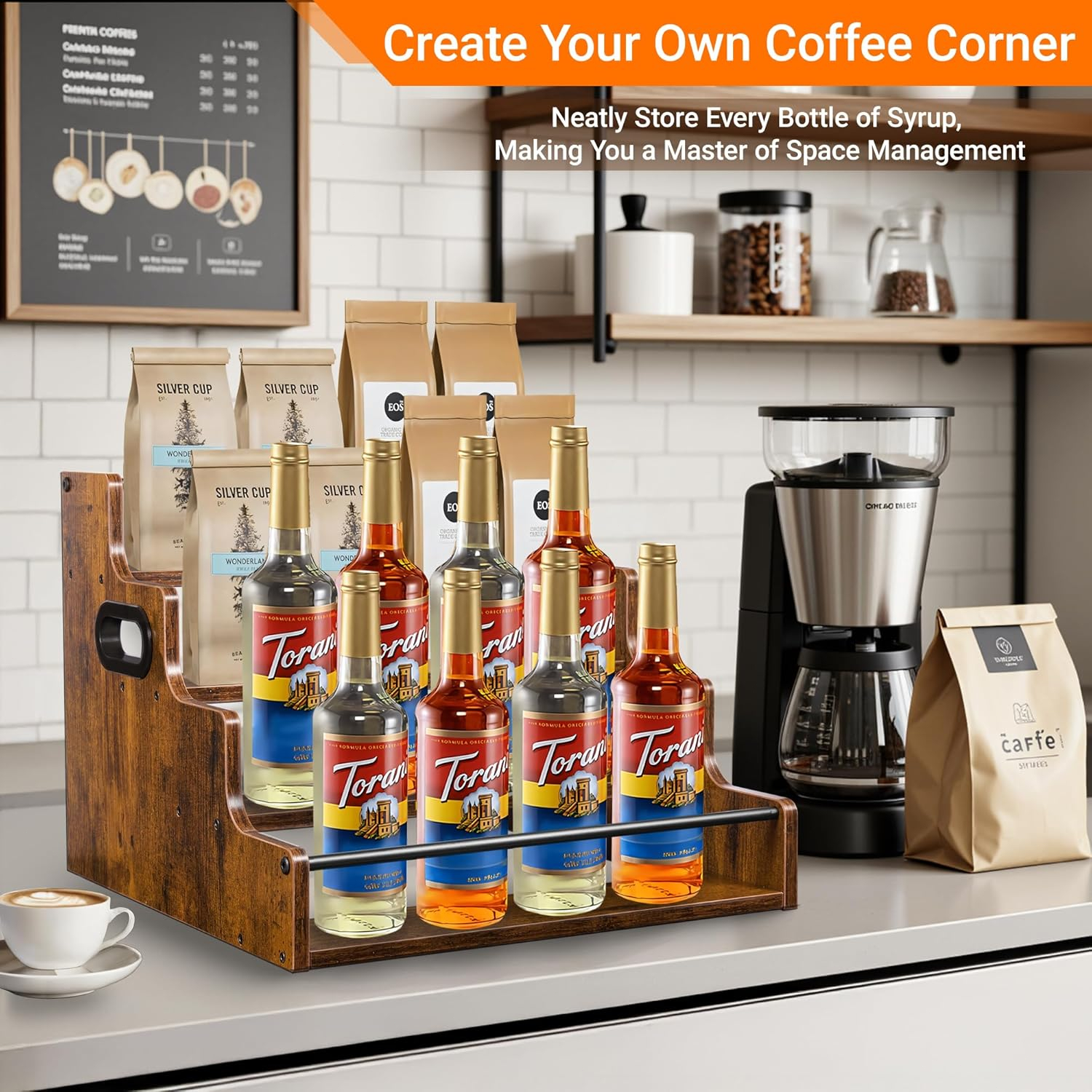 Liquor Bottle Display Shelf, C – Home Bar Shelf recenzja i cena