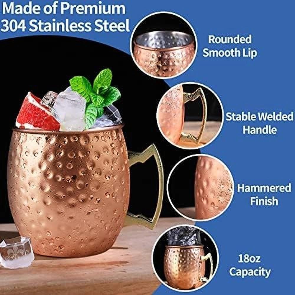 Moscow Mule Copper Mugs- Set o – Mule Copper Mug recenzja i cena