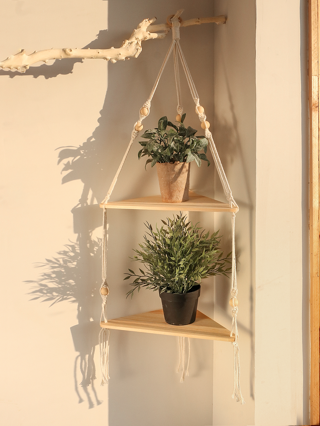 Wooden Corner Shelf Wall Decor – Home Bar Shelves recenzja i cena