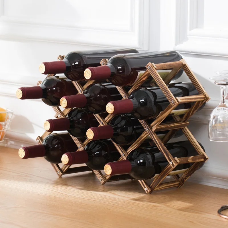 Stackable Wine Storage Shelves – Home Bar Shelf recenzja i cena
