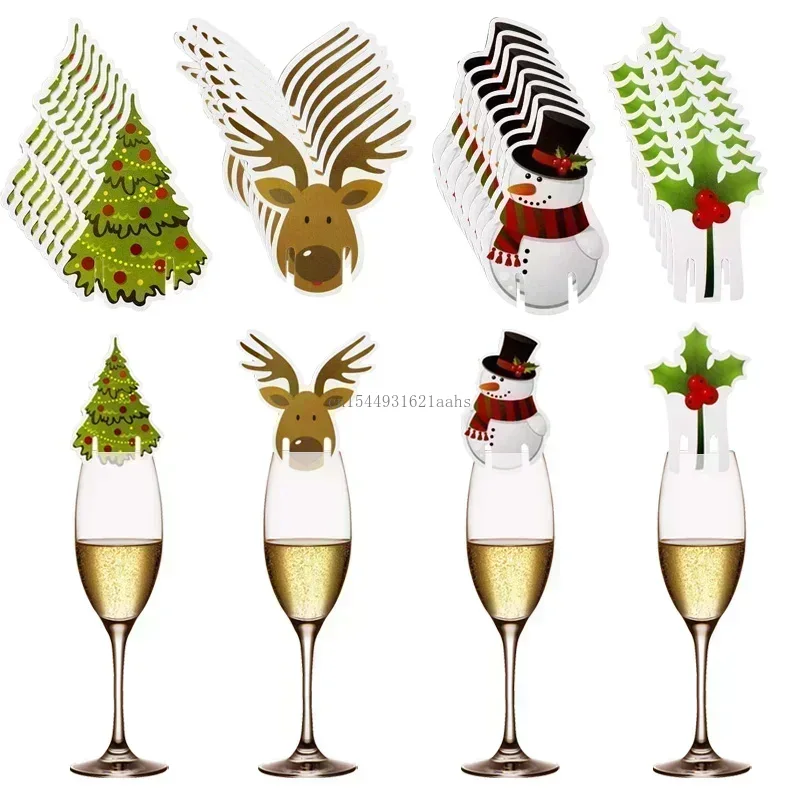 10/20/30PCS Christmas Cup Card – Cocktail Recipe Book recenzja i cena