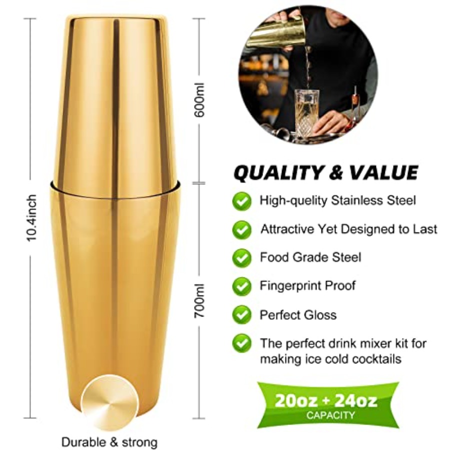 Cocktail Shaker Set 23-Piece B – Boston Shaker Set recenzja i cena