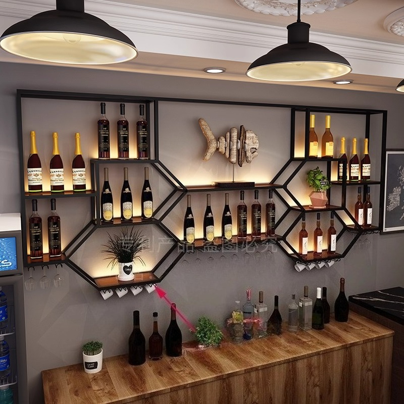 Metal Shelves Wine Cabinet Liv – Home Bar Shelf recenzja i cena