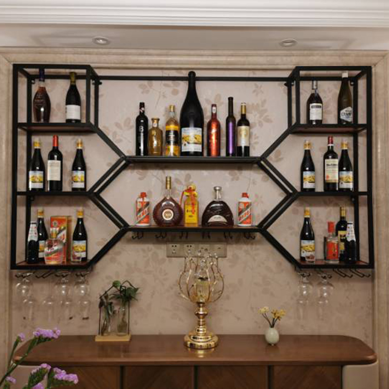 Metal Shelves Wine Cabinet Liv – Home Bar Shelf recenzja i cena