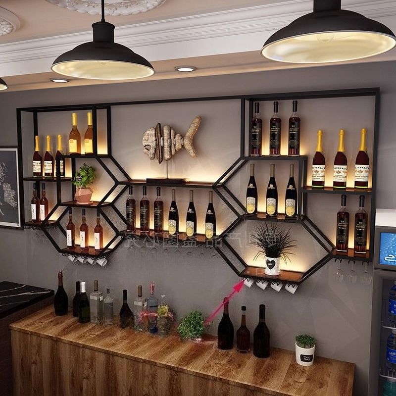 Metal Shelves Wine Cabinet Liv – Home Bar Shelf recenzja i cena