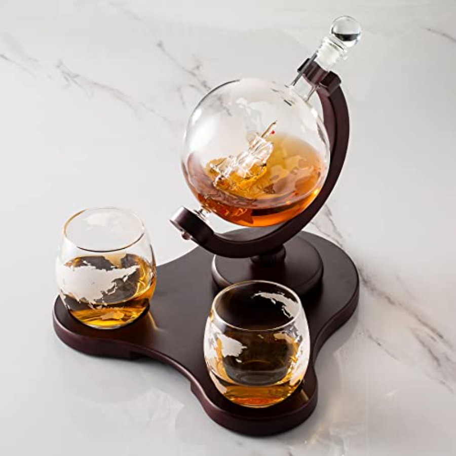 Whiskey Globe Decanter Set wit – Decanter Globe Set recenzja i cena