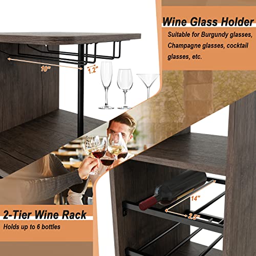 3-Piece Industrial Bar Set: Br – Home Bar And Counter recenzja i cena