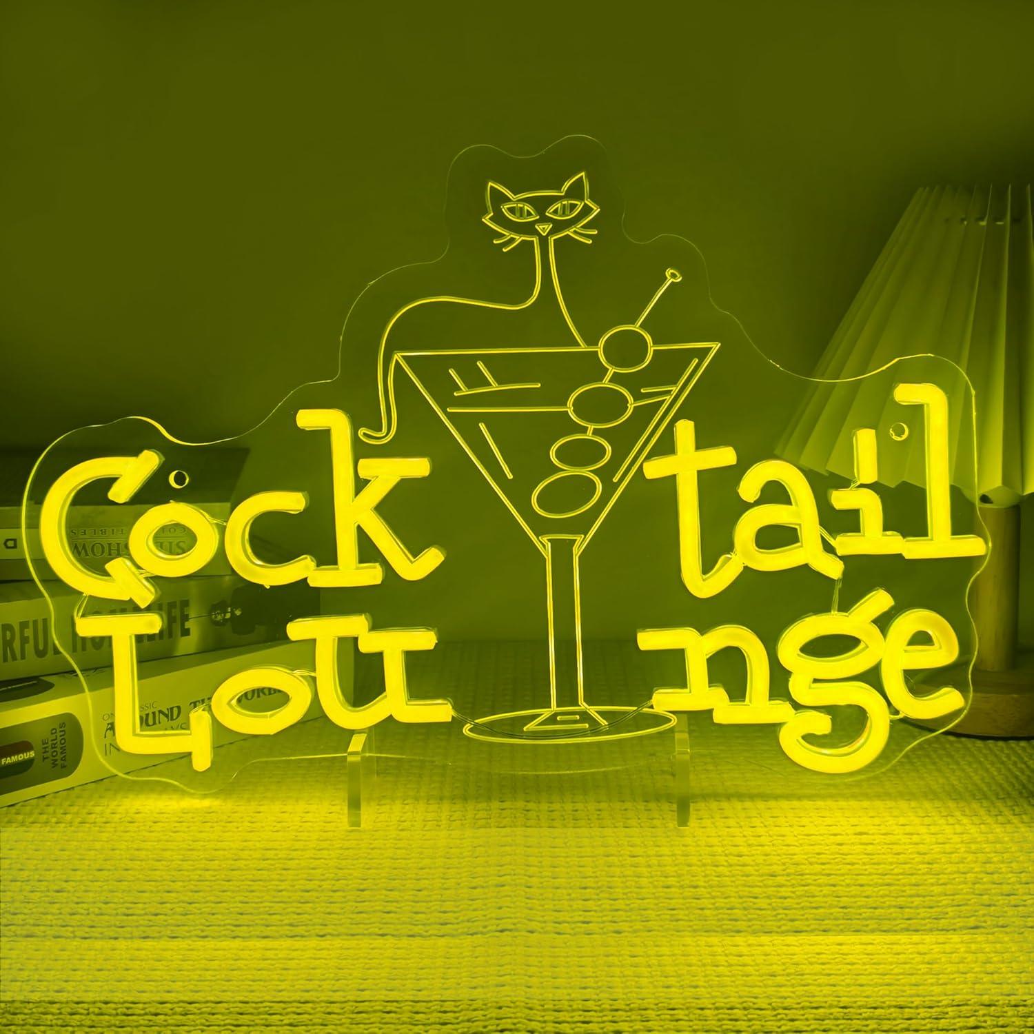 Cocktail Lounge Neon Sign Dimm – Home Bar Signs recenzja i cena